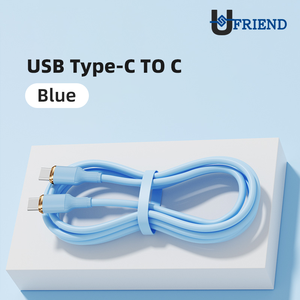 Câble USB-C vers USB-C en silicone composite cuivre pur 240W avec charge rapide 3A pour ordinateurs, appareils Android et iOS - Product Image 3