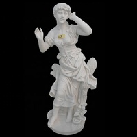 Polissage marbre fille nue statue marbre dieu statue marbre blanc taille réelle statue féminine figure grecque