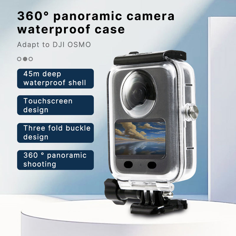 HONGDAK 45m Waterproof Housing Dive Case for DJI Osmo 360 case Protective Shell Waterproof Shooting Cover