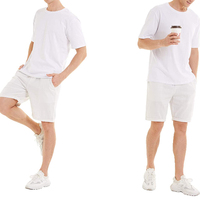 Shorts décontractés pour hommes Shinesia en lin/coton, taille mi-haute, grande taille, amples, respirants, imperméables, tendance