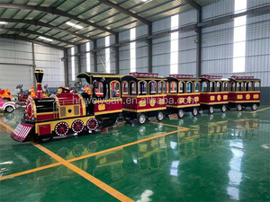 Tren Turístico Personalizado, Locomotora de Vapor Eléctrica sin Rieles, Tren de Madera para Niños en Venta para Parques Temáticos y Jardines - Product Image 5