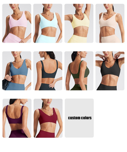 <span class=keywords><strong>Top</strong></span> Deportivo con <span class=keywords><strong>Espalda</strong></span> <span class=keywords><strong>Descubierta</strong></span> y Cuello en U, <span class=keywords><strong>Top</strong></span> Corto para Yoga, Running y Gimnasio, Resistente a Impactos, con Efecto Push-Up, Prenda Exterior Agradable al Tacto, Logotipo Personalizable - Product Image 2