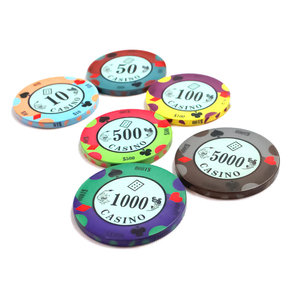46mm 3.3mm厚 卸売 プロ仕様 WSOP EPT WPT昇華ブランク カスタムセラミックポーカーチップ 14g 13.<span class=keywords><strong>5</strong></span>グラム - Product Image 3
