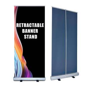 Promosi penjualan aluminium portabel spanduk gulung berdiri pameran ditarik spanduk tarik ke atas untuk stan spanduk cetak - Product Image 2