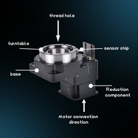 Plate-forme rotative creuse de 85mm Actionneurs rotatifs Moteur d'entraînement harmonique Table rotative CNC