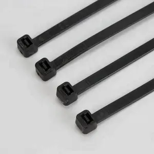 Personalizar uma peça-construção UV preto elétrica de bloqueio de auto nylon cable tie