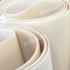 Annilte Kesim Makinesi Bandı Beyaz Şeffaf PU Düz Kumaş Kesim Konveyör Bandı Kesici / Kesim Sistemi için - Product Image 5