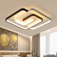 Luminaire d'intérieur Luminaire de plafond carré monté en surface Lampe de lustre moderne pour chambre à coucher balcon couloir Plafonniers LED