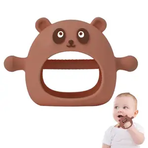 Mordedor de silicona masticable para bebé, juguetes de silicona personalizados de nuevo diseño