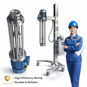 Mezclador de Alta Cizalladura para Productos Químicos, Homogeneizador y Emulsionador para Cosméticos con Sistema de Elevación - Product Image 5