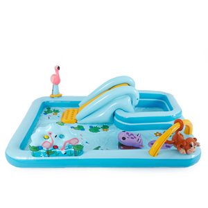 Centre de jeux gonflable Jungle Adventure 96x78x28, toboggan aquatique pour enfants, piscine à jets d'eau, jouet gonflable d'extérieur pour jardin, directement de l'usine - Product Image 6