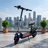Trottinette Électrique Pliable en Alliage d'Aluminium avec Moteur Brushless 800W, Capteur Numérique au Lithium, Autonomie de 60km, Étanche, Vitesse de 40km/h