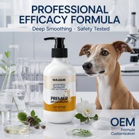 Après-shampoing hydratant naturel et biologique pour chiens et chats, en plastique sûr, facile à utiliser, pour le traitement du pelage et le toilettage.