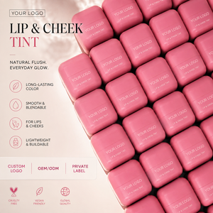 Blush in Stick Luminoso Cremoso, Vegano, Cruelty-Free, Tinta per Labbra e Guance per Uso Quotidiano - Product Image 1