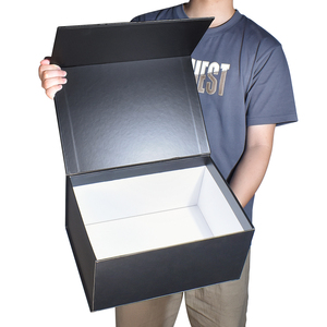 Custom High-End Luxury <b>Gift</b> Packaging <b>Boxes</b> High Quality <b>Black</b> Paper Liner Sponge Type Matt Lamination Premium Embossing - Product Image 3