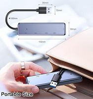 Hub USB SYONG 5 en 1 avec HDMI 4K, port d'alimentation 100W, adaptateur USB C multiport, hub USB C pour ordinateur portable MacBook iPad Pro