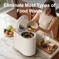 Máquina de Reciclaje de Residuos de Alimentos para Cocina de 2L, Inodora, con Filtro de Carbón, Bajo Ruido y Operación con IA