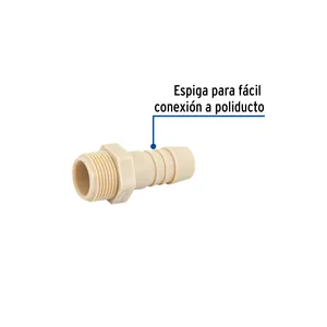 Scatola di 10 inserti filettati esterni adattatore 3-4x3-4 Foset marca per tubi idraulici - Product Image 2