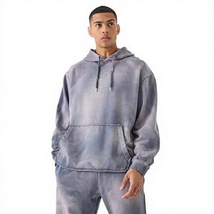 Survêtement pour homme LONG MISSION INDUSTRY, entièrement en molleton de coton, respirant, léger, décontracté, pour l'hiver, avec cordon de serrage - Product Image 3
