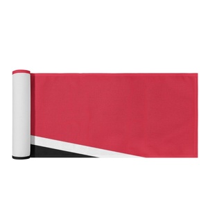 Chemin de table personnalisé en polyester avec drapeau de Trinité-et-<span class=keywords><strong>Tobago</strong></span>, protection de table à coutures fines pour protéger la table des rayures - Product Image 6