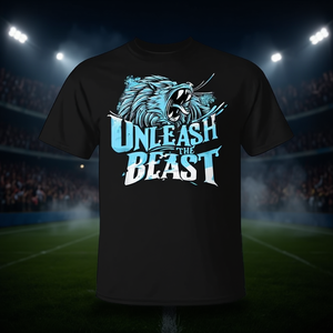 T-shirt Unleash The Beast noir pour hommes et femmes, chemise promotionnelle - Product Image 3