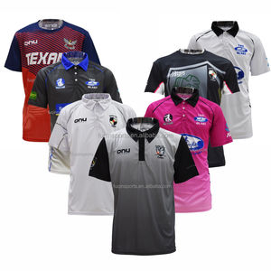 맞춤형 크리켓 아일랜드 스타일 폴로 셔츠 폴리네시아 태그 터치 리그 폴로 반바지 승화 남성용 폴로 셔츠 오프 필드 저지 - Product Image 1