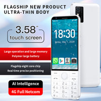 FA358 Smartphone 4G Android 14 Double SIM Clavier Physique T9 4 Go 64 Go Écran Tactile avec WhatsApp et Google Maps