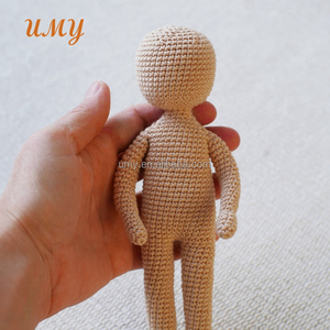 Bambole fatte a mano Amigurumi Crochet nozioni di base del corpo No Face Full Body Doll basi per bambole senza volto - Product Image 3