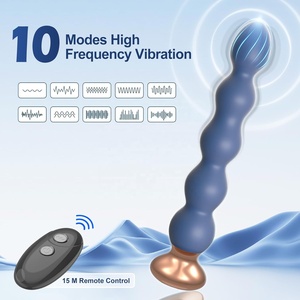 Vibrateur à perles anales pour femmes Stimulateur de vagin et de clitoris Bouchons de fesses vibrants Masseur de prostate masculin Jouet sexuel <span class=keywords><strong>Anus</strong></span> Jouet sexuel pour couple - Product Image 2
