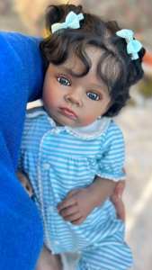 Boneka Bayi Reborn Silikon Vinyl Seluruh Tubuh MSYO New Healthy Complexion, Boneka Bayi Baru Lahir Realistis 22 Inci 55cm - Product Image 5