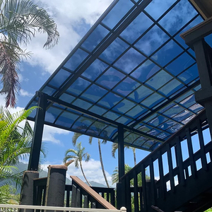 建築用金属固定シェードキャノピー通路シェルター透明ポリカーボネートオーニングパティオ - Product Image 4