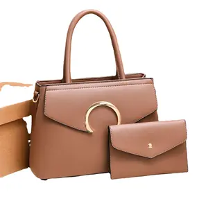 Luxury Women's Handbags PU Leather designer women's purses and handbags 2-in-1 bag