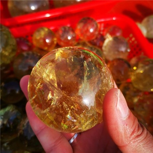 Sfera di Cristallo di Quarzo Citrino Naturale all'Ingrosso, Pietre Curative - Product Image 2