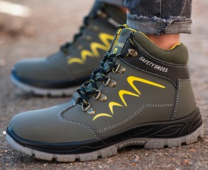 Fabricant <span class=keywords><strong>personnalisable</strong></span> acier orteil antistatique antidérapant imperméable en cuir résistant aux coups <span class=keywords><strong>de</strong></span> couteau s3 chaussures <span class=keywords><strong>de</strong></span> sécurité pour hommes - Product Image 2