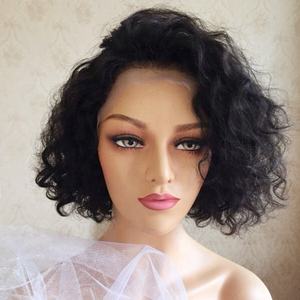 วิกผมหยิกสั้นแบบ Pixie Cut  13*4 Lace Frontal  <span class=keywords><strong>ผม</strong></span>แท้บราซิล 100% จาก Aliexpress สำหรับผู้หญิงผิวสี - Product Image 3