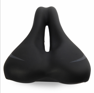 <span class=keywords><strong>Selle</strong></span> de vélo souple <span class=keywords><strong>rembourrée</strong></span> en mousse à mémoire de forme large et confortable avec fonctions de ventilation et d'absorption des chocs - Product Image 2