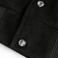 Ventes en gros de vestes universitaires vintage pour hommes, vestes de baseball rétro à boutons pression avec manches en simili cuir PU