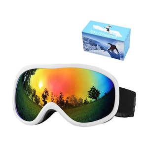 Venta al por mayor de gafas antivaho gafas de visión amplia de esquí esféricas con logotipo personalizado - Product Image 3