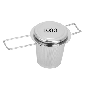 Infuseur à thé pliable en acier inoxydable 304 de qualité alimentaire WELAND avec couvercle - Product Image 4
