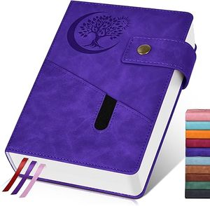 Diario de 365 páginas con líneas gruesas, adecuado tanto para hombres como para mujeres, diario de cuero de gran tamaño A4, ideal para el trabajo - Product Image 1