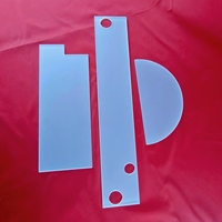 Plaque circulaire en silice fondue pure à 99,99 %, double face givrée, pour optique, semi-conducteurs, usage en laboratoire, découpe disponible