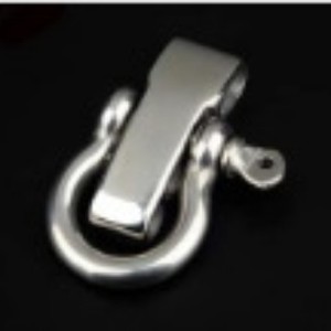 Electroplated Horseshoe Buckle <b>Carabiner</b> Outdoor Metal Paracord Bracelet Accessory Universal D-Shaped U-Shaped Hook 1Kg Load - Product Image 1