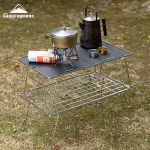 <span class=keywords><strong>Coleman</strong></span> T-2258 Table pliante de camping légère en alliage d'aluminium en deux parties avec filet et plateau - Product Image 3