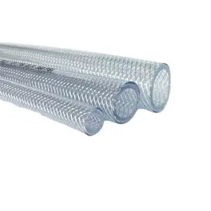 Transparent high pressure drink PVC hot water Flexible transparent wire wound reinforced suction hose