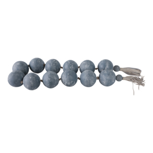 Filo di perle rotonde, perle Ecomix intagliate, nappe in pelle per decorazioni per la casa, bagno, mensole, ornamenti per tavolini da caffè - Product Image 2