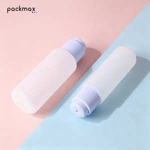Flacon cosmétique de luxe en PE floqué 24/410 – Bouchon à pression à sortie centrale, pot vide rechargeable pour lotion, sérum et essence - Product Image 4