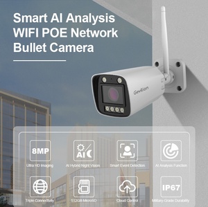 Nhấp nháy cảnh báo ánh sáng Wifi máy ảnh 8MP HD PoE Bullet Máy ảnh Hỗ trợ P2P Home an ninh máy ảnh đầy đủ màu sắc tầm nhìn ban đêm - Product Image 2