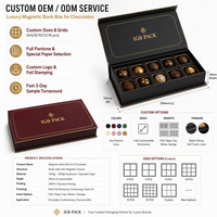 Bonbons de Noël biscuits personnalisés de luxe estampage à chaud barre de bonbons avec vide boîte-cadeau d'emballage en papier chocolat