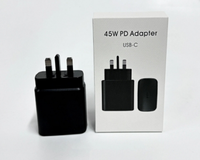 Pengisi daya multi-dinding portabel, 25W tipe-c PD UK Plug portabel, pengisi daya ponsel, adaptor catu daya, pengisian cepat