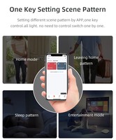 Interruptor de Luz Inteligente Tuya TYSH con Wifi, Control Remoto, 220v, Compatible con Alexa y Google Home